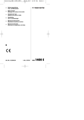 Bavaria BMX 1400 E Manual De Instrucciones