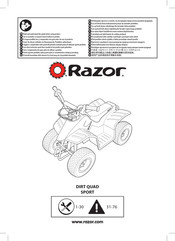 Razor DIRT QUAD SPORT 2014 Manual Del Usuario