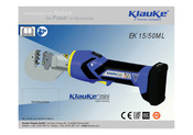 Textron Klauke EK 15/50ML Manual Del Usuario