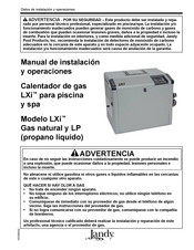 LANDY LXi 400 Manual De Instalación Y Operaciones