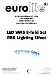 EuroLite LED WMS 8-fold Set RBG Lighting Effect Manual Del Usuario