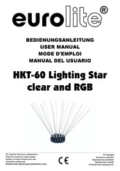 EuroLite HKT-60 Lighting Star clear and RGB Manual Del Usuario