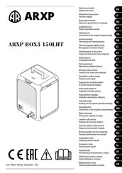 Annovi Reverberi ARXP BOX3 150LHT Traducción De Las Instrucciones Originales