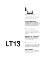 Jonsered LT13 Manual De Las Instrucciones