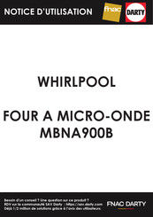 Whirlpool MBNA900B Guía Rápida