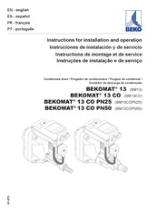 Beko BEKOMAT 13 Instruciones De Instalación Y De Servicio