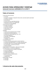 schmersal AZM400Z-ST-I2-1P2P-T Instrucciones De Operacion Y Montaje