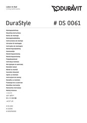 Duravit DuraStyle DS 0061 Instrucciones De Montaje