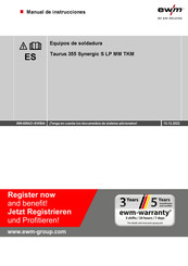 EWM Taurus 355 Synergic S LP MM TKM Manual De Instrucciones