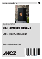 MCZ AIKE COMFORT AIR 8 M1 Manual De Instalacion Y Uso