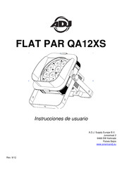 ADJ FLAT PAR QA12XS Instrucciones De Usuario