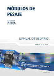 RADWAG MAS Y Serie Manual De Usuario