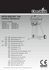 Char-Broil 14601901-C3 Instrucciones De Funcionamiento