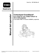 Toro GrandStand 102 Manual Del Operador