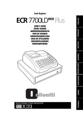 Olivetti ECR 7700LD eco Plus Guía De Usuario