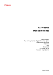 Canon MX490 Serie Manual En Linea