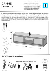 Forte CANNE CQNT131B Instrucciones De Montaje