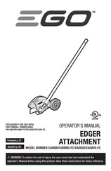 EGO EA0800-FC Manual Del Operador