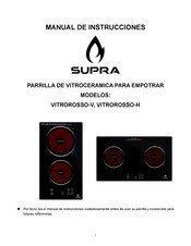 Supra VITROROSSO-V Manual De Instrucciones