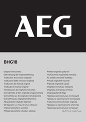 AEG BHG18 Traducción Del Manual Original