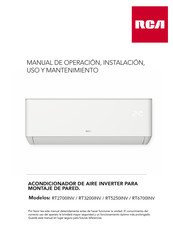 RCA RT6700INV Manual De Operación, Instalación, Uso Y Mantenimiento