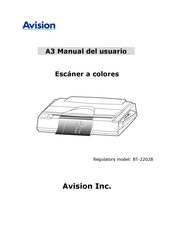 Avision BT-2202B Manual Del Usuario