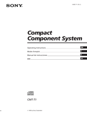 Sony CMT-T1 Manual De Instrucciones