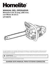 Homelite UT10947E Manual Del Operador