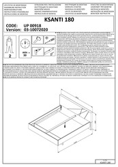 Forma Ideale KSANTI 180 UP 00918 Instrucciones De Montaje