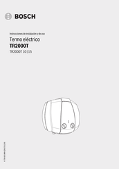Bosch TR2000T 15 Instrucciones De Instalacion Y De Uso