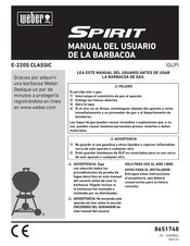 Weber Spirit E-220S CLASSIC Manual Del Usuario