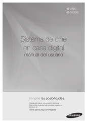 Samsung HT-X720G Manual Del Usuario