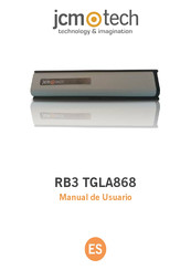 JCM Technologies RB3 TGLA868 Manual De Usuario