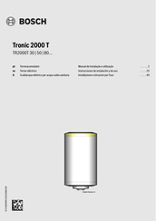 Bosch Tronic TR2000T 50SB Instrucciones De Instalacion Y De Uso