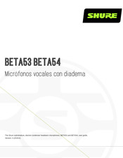 Shure BETA53 Manual Del Usuario