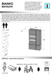 Forte BIANKO BIKV621R Montaje