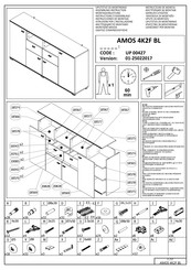 Forma Ideale AMOS 4K2F BL UP 00427 Instrucciones De Montaje