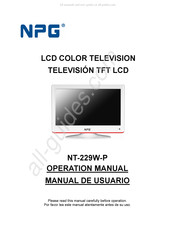 npg NT-229W-P Manual De Usuario