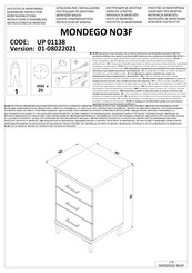 Forma Ideale MONDEGO NO3F UP 01138 Instrucciones De Montaje