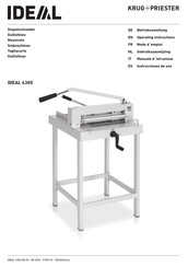 KRUG+PRIESTER IDEAL 4305 Instrucciones De Uso