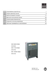 Schneider Airsystems DK 10000 ECO Manual De Instrucciones Original