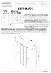 Dedeman KENT 4K2F2O UP 00788 Instrucciones De Montaje