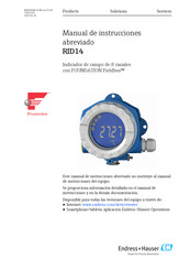 Endress+Hauser RID14 Manual De Instrucciones Abreviado