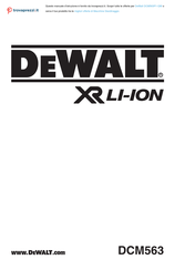 DeWalt XR DCM563 Traducido De Las Instrucciones Originales