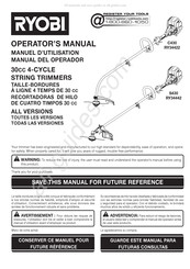 Ryobi RY34422 Manual Del Operador