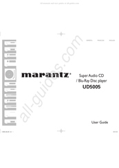 Marantz UD5005 Guia Del Usuario