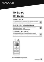 Kenwood TH-D75E Guia Del Usuario