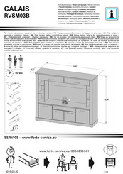 Forte CALAIS RVSM03B Montaje