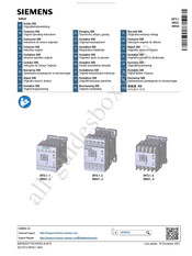 Siemens SIRIUS 3RT2 1 Serie Instructivo