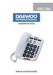 Daewoo International DTC-760 Manual De Instrucciones